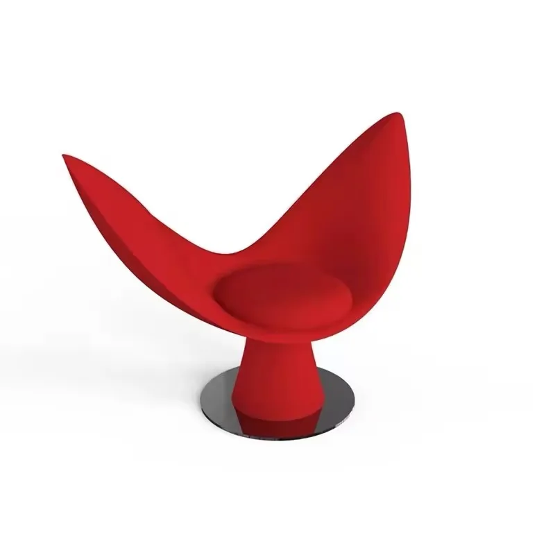 

Lightweight Luxury Modern Single Cardioid Whale Tail Sofa Lounge Chair Adjustable Height