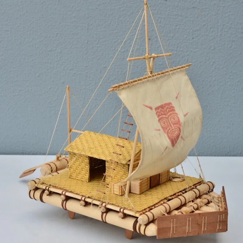 

Ship Model Kit 1/16 Helios Raft Restored Movie Wooden Assembly Kit Self-assembly Non-finished Easy To Make