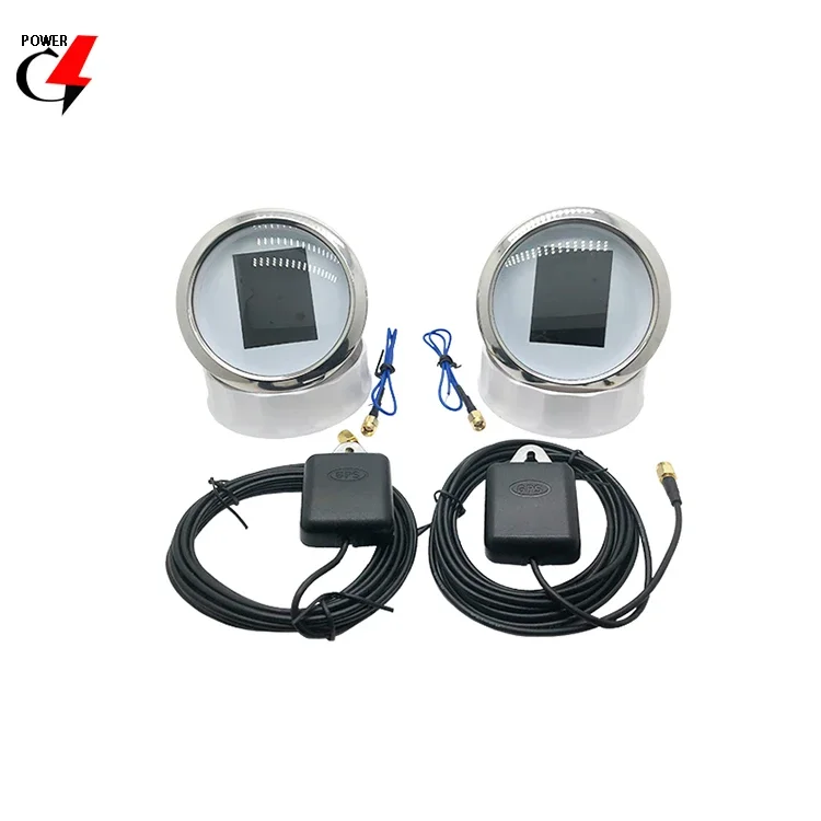 85mm ON8058 GPS Speed Meter Tachometer Oil Pressure Temperature Voltmeter Alarm Six in One Multifunction Gauge for Generator