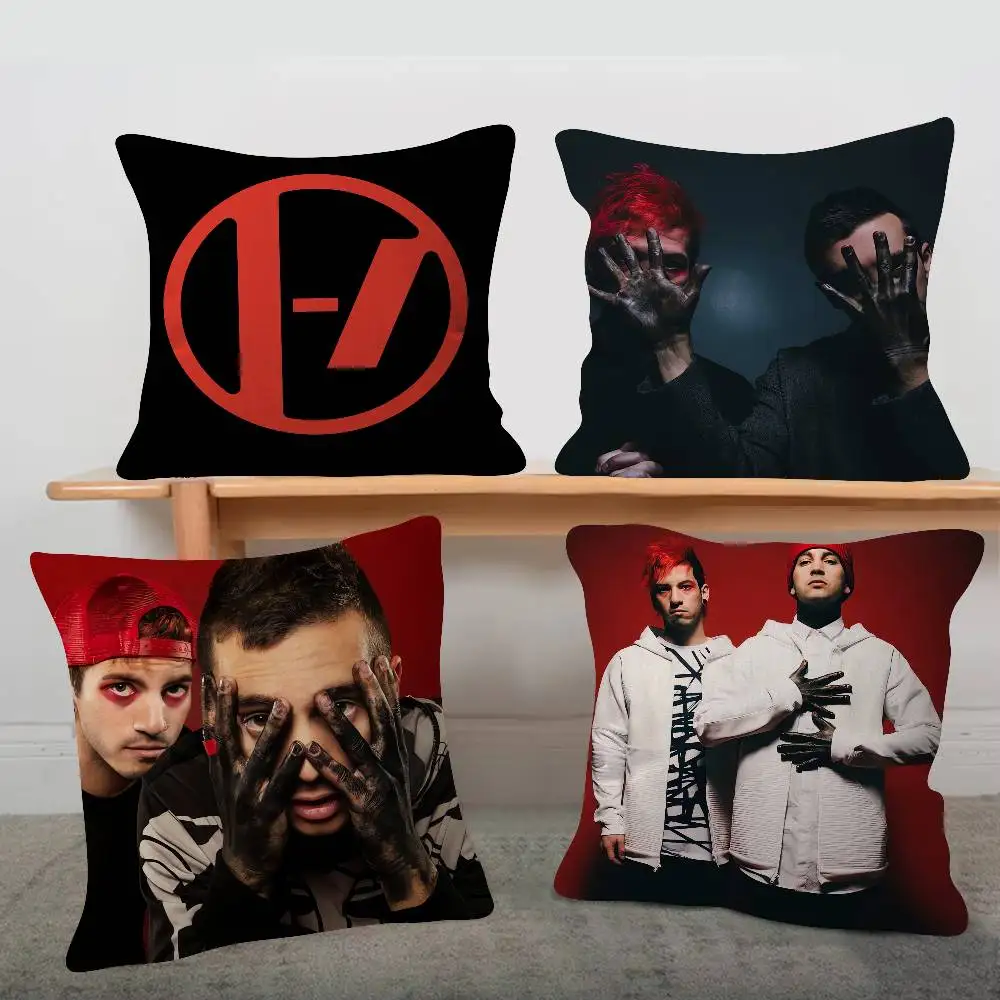 Rock Band Twenty One Pilots Game For Cartoon Print Peripheral Pillow Case Cushion Cover Home Decor Birthday Gift Pillowcover
