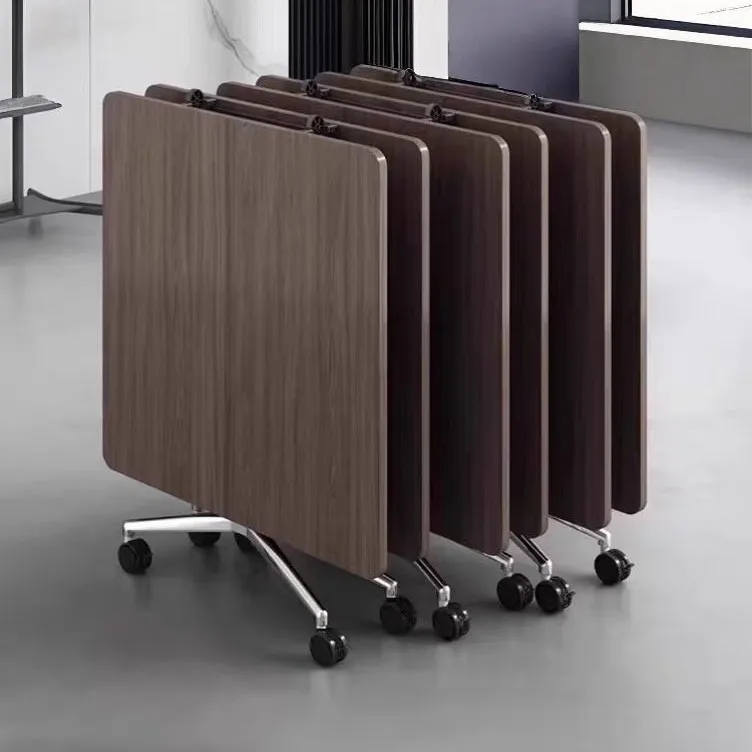 

Movable Training Table Folding Splicing Conference Table Multi-functional Long Office Desk Mobile Retractable Table