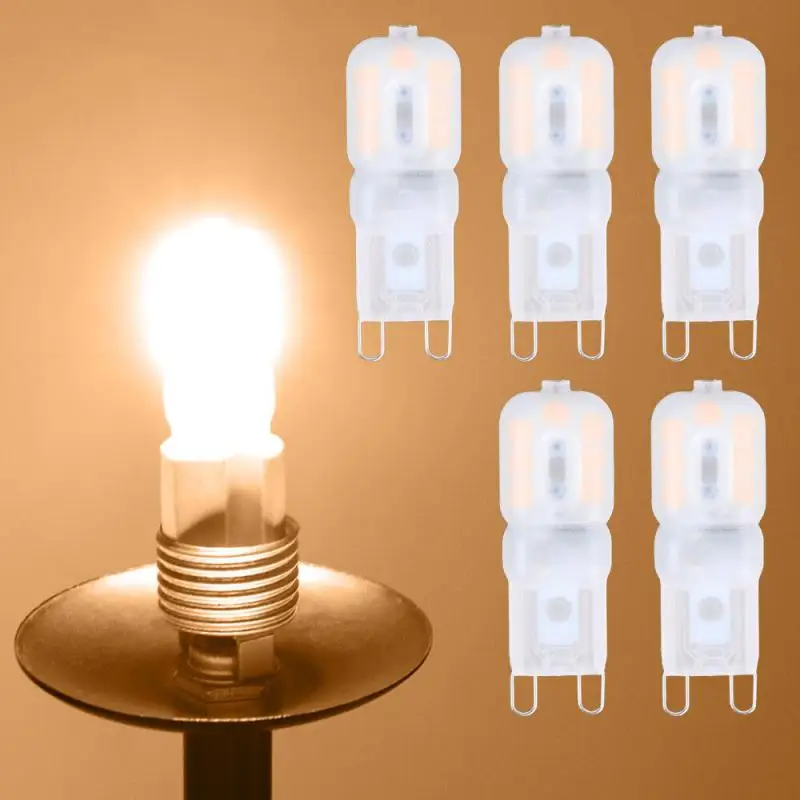 

G9 Dimmable LED Light Silicone Crystal Halogen Corn Bulb Lamp Lighting Replace Light Lamps Car Light 110V 220V 3W 5W