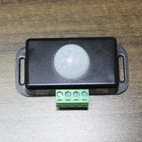 Interruptor de Sensor de movimiento LED, controlador de detección infrarroja corporal, Detector de movimiento PIR para tiras LED/bombillas, CC de 12V/24V