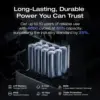 ポータブル電源 DELTA 3 Plus、1024Wh LiFePO4 (LFP) バッテリー、1800W AC/140W USB-C 出力、ソーラー発電機 5