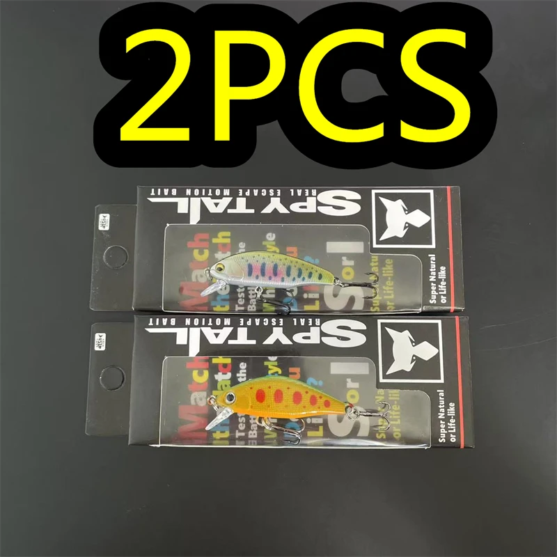 LURETV ima نفس 46S ماكس بطيئة غرق مينوتور سمك السلور 2 قطعة 4.6 سنتيمتر 4.5 جرام سمك السلمون المرقط الطريق المواد الصغيرة الطعم Makou تيار الطعم 9117 #3