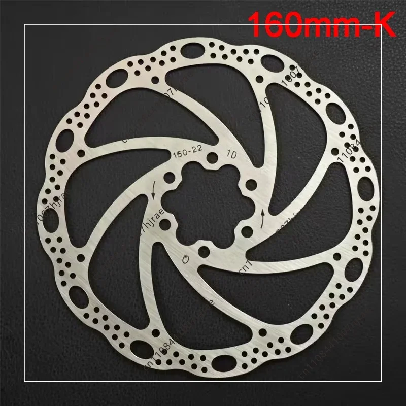 160MM durable stainless steel disc brake discs, anti-deformation with bolts, bicycle disc brake discs, mountain bikes