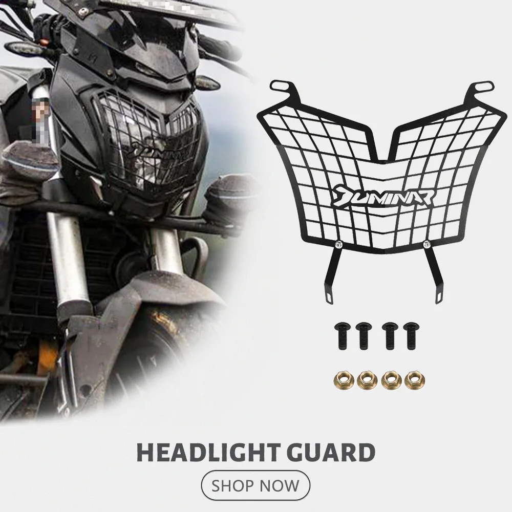 

Headlight Grill New Motorcycle Accessories Head Light Guard Protector Grille Cover For BAJAJ DOMINAR 250 / 400 Dominar All Year