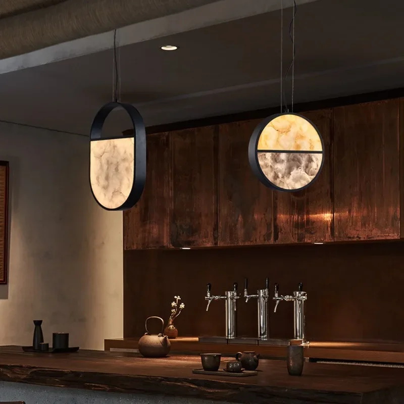 

SANDYHA Modern Nordic Acrylic Pendant Light Elegant Chandelier for Living Room Dining Room Restaurant Indoor LED Lighting