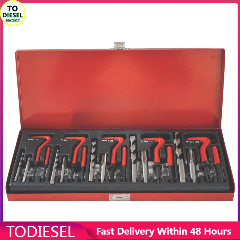 

88pcs/131pcs Automotive Thread Repair Kit Thread Tap Repair Thread Repair Tool