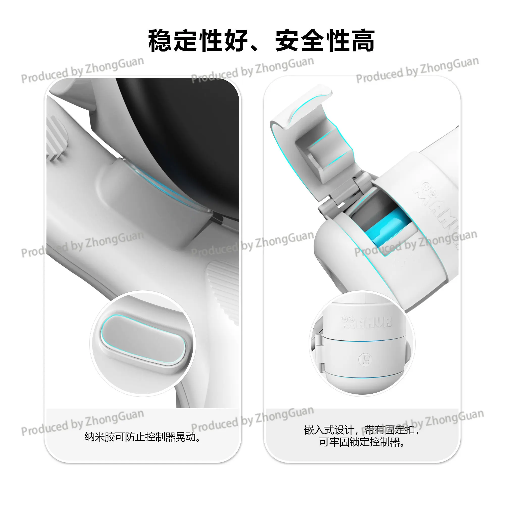 3/3s Table Tennis Racket Handle Game Mold Vr Accessories Enhance Experience Horizontal and Vertical Racket Amvr