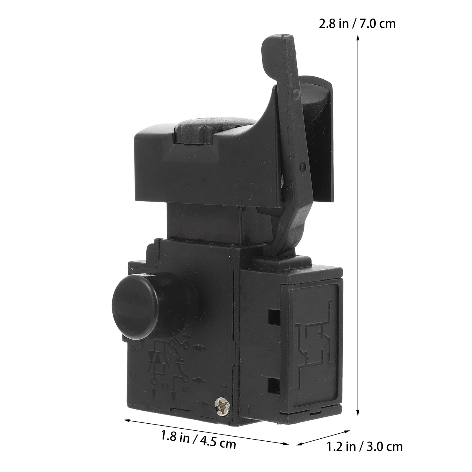 

Cordless Drill Speed Regulating Switch Accessories Black Plastic Hand Controller Portable Adjustable Trigger Replacement Parts