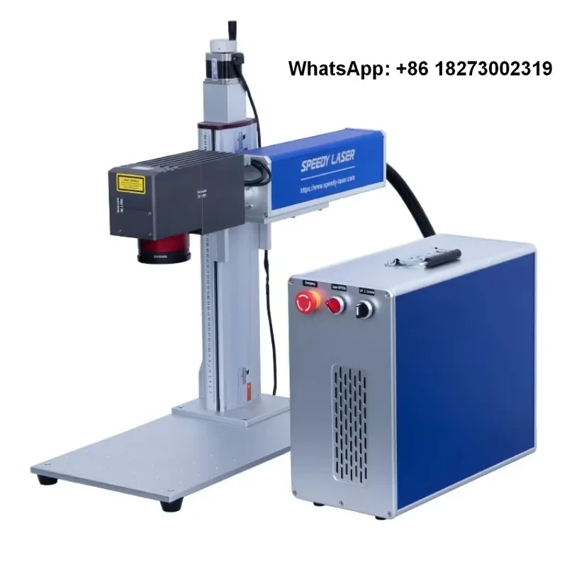 Portable automatic focusing marking machine JPT 50W 60W 100W curved embossing engraving machine