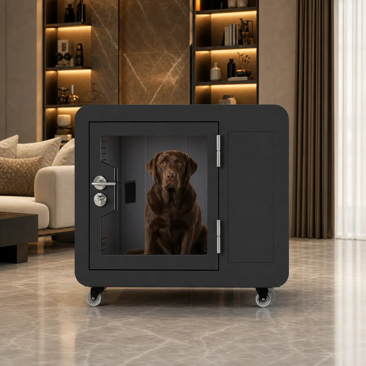 Modular Portable Pet Soundproof Kennel Indoor Anti-noise Pet Rest Booth for Home Pet Shop Use