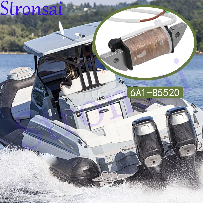 

6A1-85520 Зарядная катушка для подвесного мотора Yamaha 2HP 2B 2M 2T 6A1-85520-00 6A1-85520-01 6A185520 Лодочный двигатель Заменяет детали