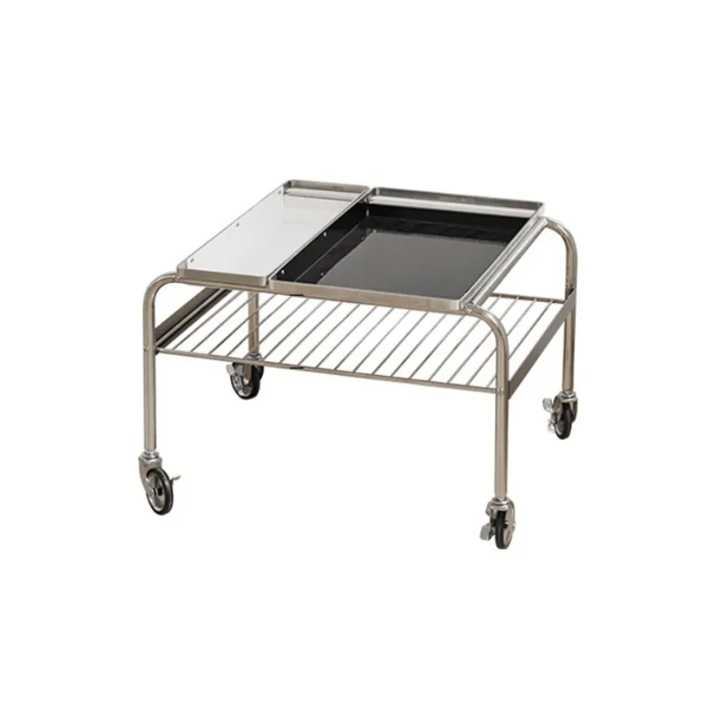 movable sofa edge, living room household stainless steel trolley, medieval Bauhaus simple storage corner
