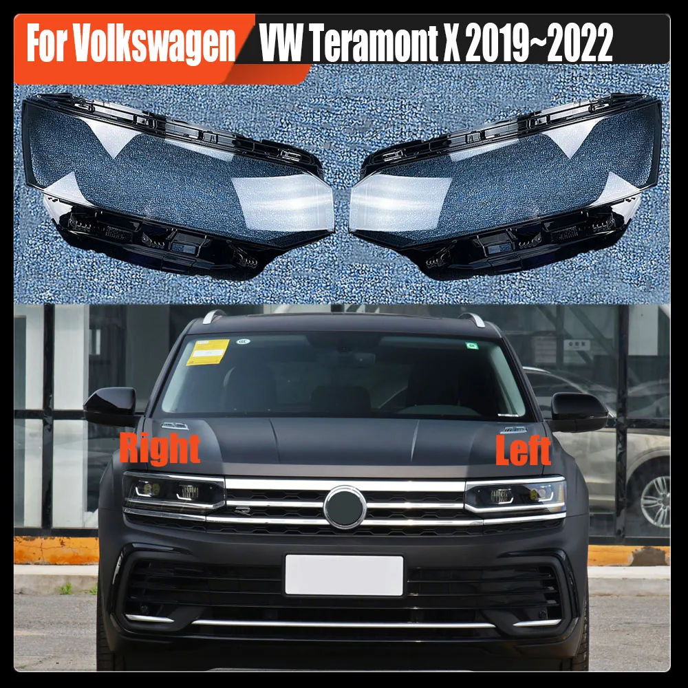 

For Volkswagen VW Teramont X 2019~2022 Car Headlight Shell Replacement Headlight Cover Headlamp Lens Headlight