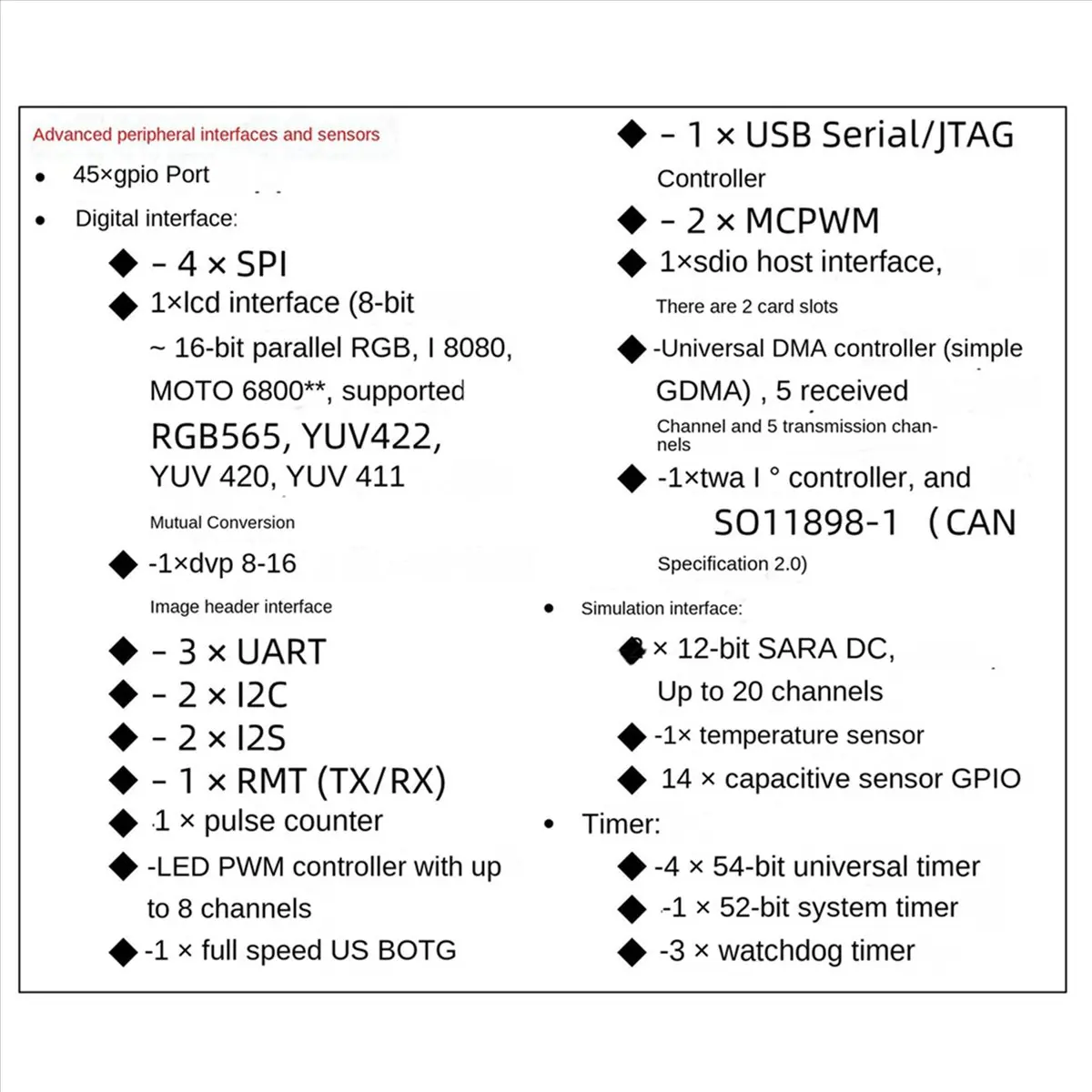 

[ABDH] 4X ESP32 ESP32-S3 WiFi+Bluetooth IoT плата для разработки с двумя портами Type-C, основная плата ESP32-C6-DevKitC-1