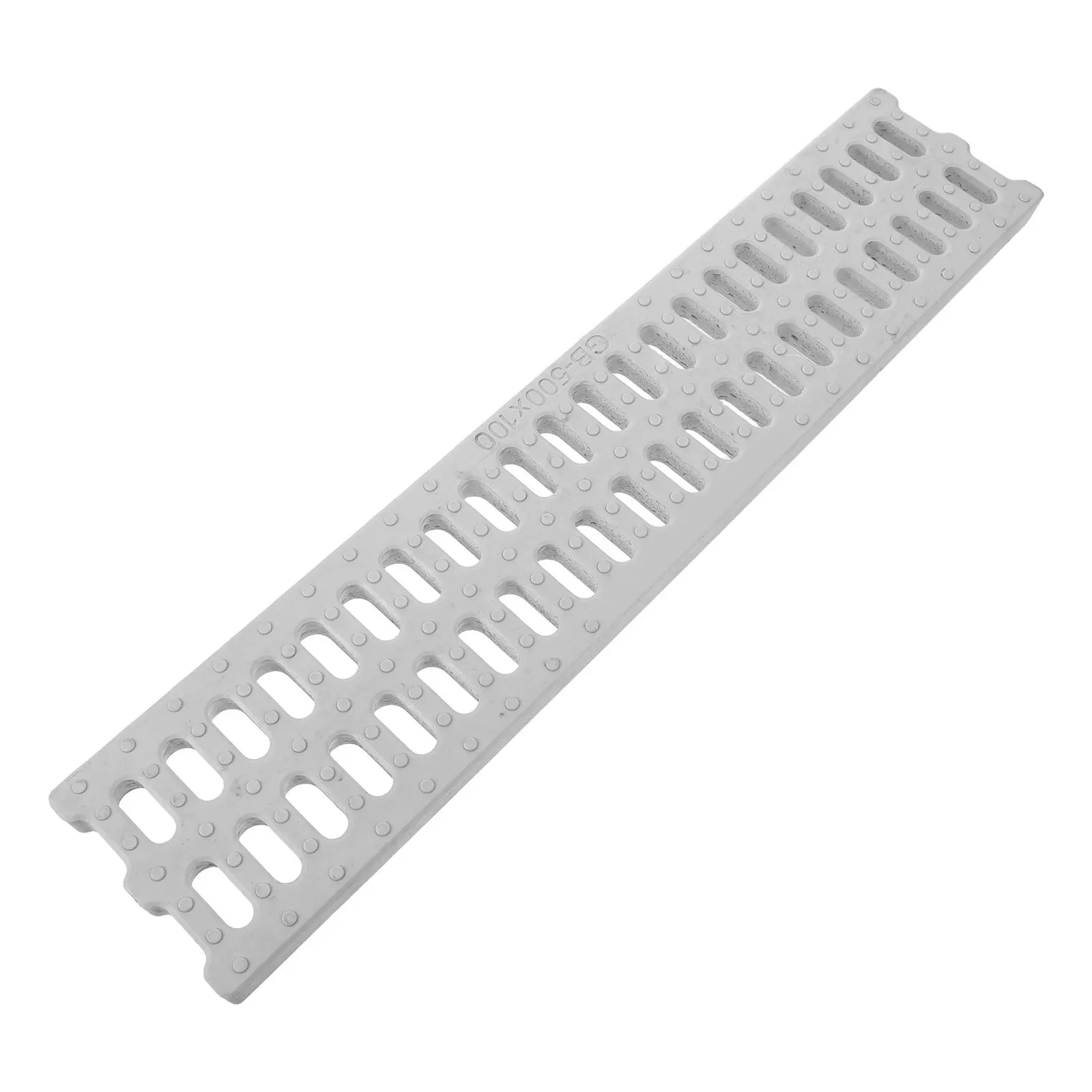 High Polymer Drainage Grate 19.7x3.9 Loadbearing Outdoor Trench Drain Cover for Driveway Sidewalk Drainage Grill Cover