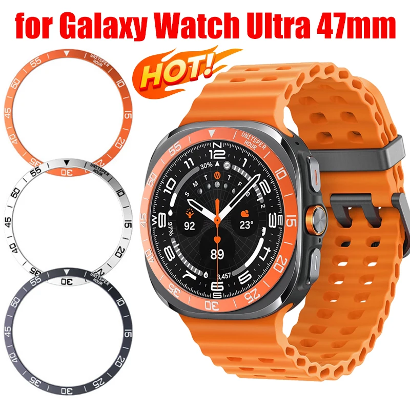 Metal Bezel Rings for Samsung Galaxy Watch 7 Ultra Bezel Styling Frame Case for Galaxy Watch Ultra 47mm Cover Accessories