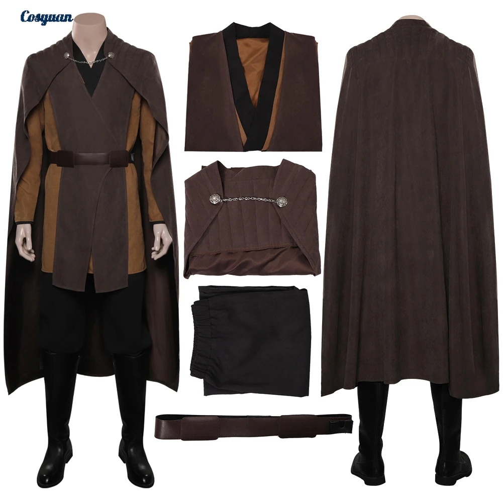 

Movie Space Battle Cosplay Dooku Top Pants Clothes For Men Party Disguise Roleplay Halloween Costume Carnival Outfits Suits