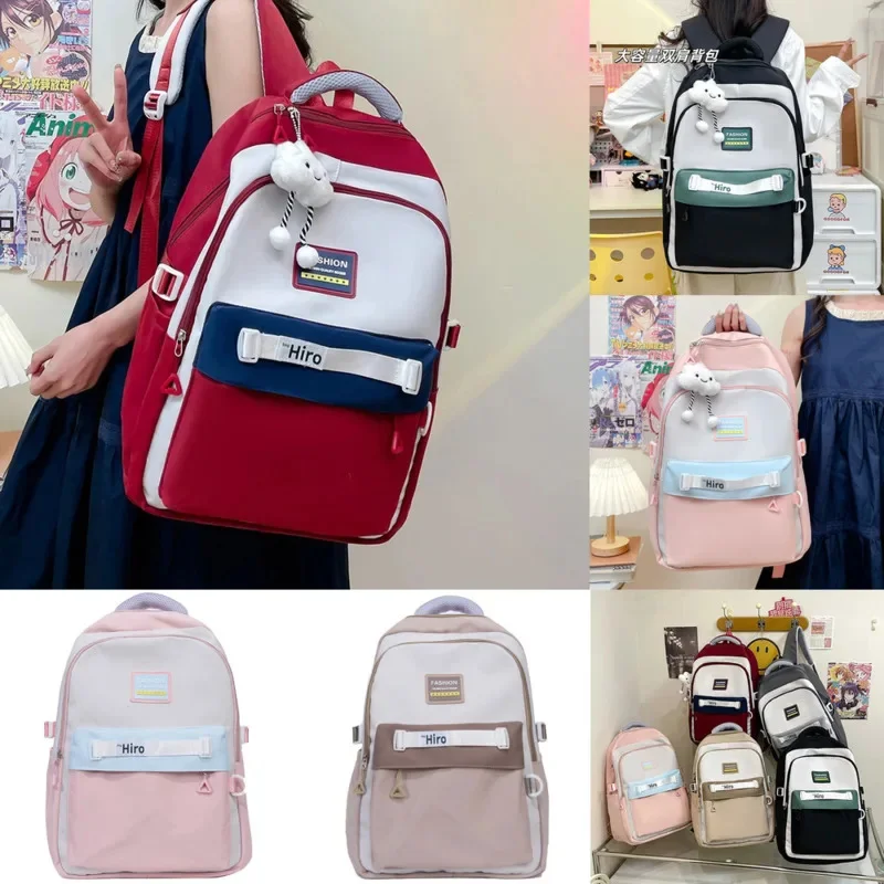 Computer Y2K Anime Alphabet Backpacks Back To School Cute Bag Zipper Student Travel Women's Handbags High Capacity Backpacks New