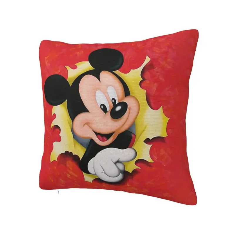 Custom Nordic Mickey Mouse Throw Pillow Covers Home Decor 3D Printed Sofa Cushion Cover Polyester Cozy Pillowcase Dakimakura