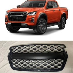 Modified Racing Grille For Isuzu D-max Dmax 2020 2021 2022 2023 Pickup Car Front Grills Mesh Bumper Mask Auto Cover Grille Parts