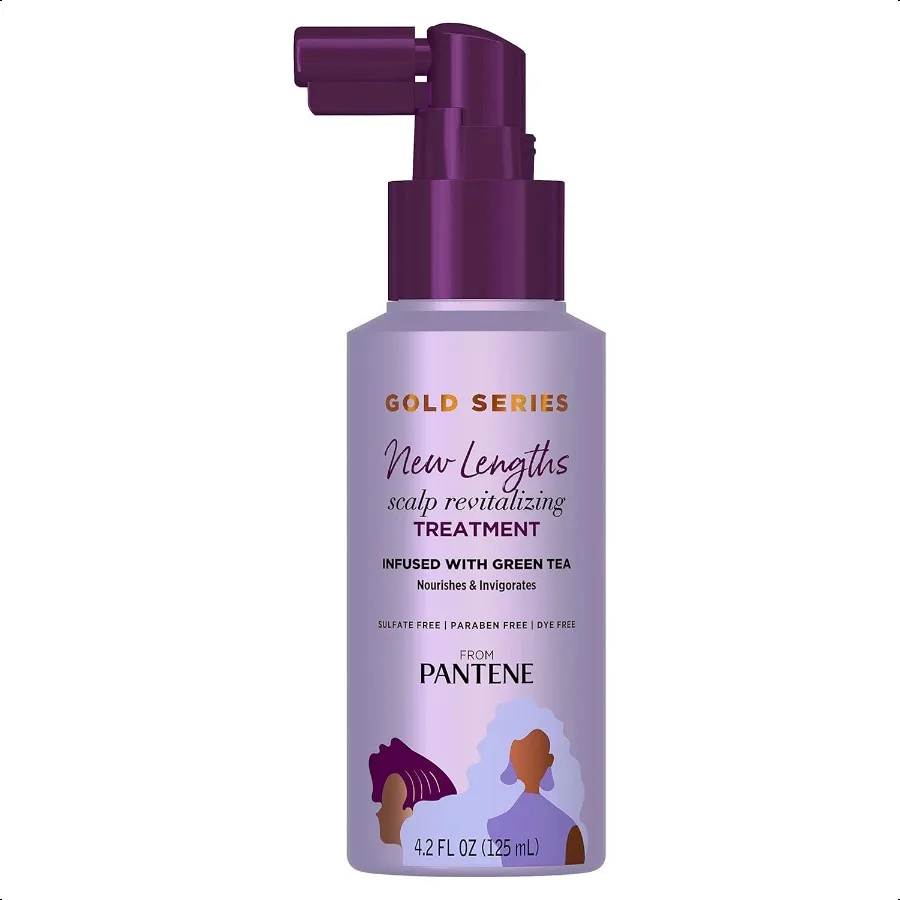 

Pantene Gold Series, новая длина, восстанавливающее средство для кожи головы, 4,2 жидких унции, лечение кожи головы, заполненное зеленым чаем, увлажняет гусит