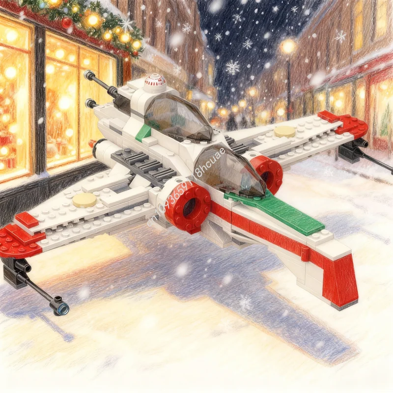 

354pcs MOC Star Battle Republic ARC Starfighter Classic Model Building Blocks Construction DIY Festival Gifts Creative Toy Idea