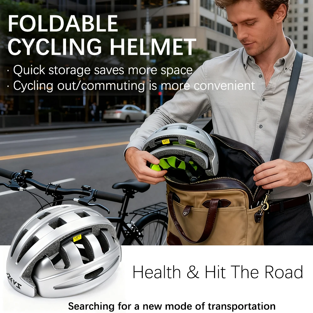 

ultralight ride folding helmet for men women city helmet cycling road mtb mountain bike Casco Ciclismo bicycle helmet equipment