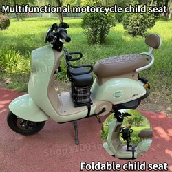 Motorcycle Front Child Seat High Quality Electric Vehicle Universal Multi-functional Folding Storage Dual-purpose Child Seat