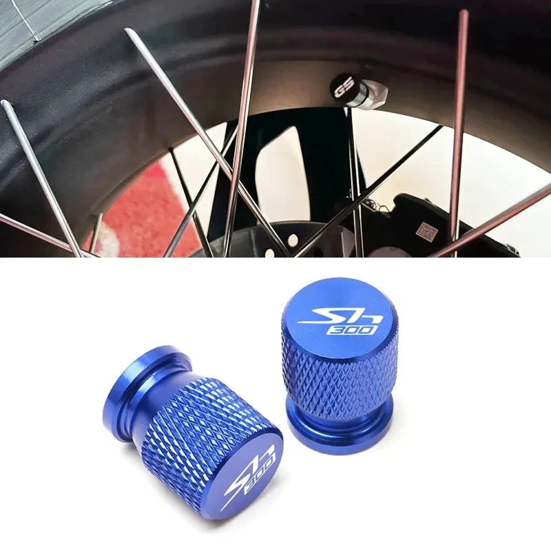 

2Pcs Motorcycle CNC Aluminum Accessories Tire Valve Air Port Stem Cover Cap Plug For Honda SH300 SH 300 SH300I SH 300I I