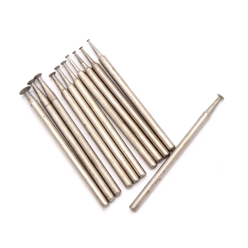 5Pcs/Set Emery Grinding Head Tip 1/1.2/1.5/2/2.5/3/4mm Cutting Drill Bit For 2.35mm Polishing Pen Screw Cutting IC Chip Grinding