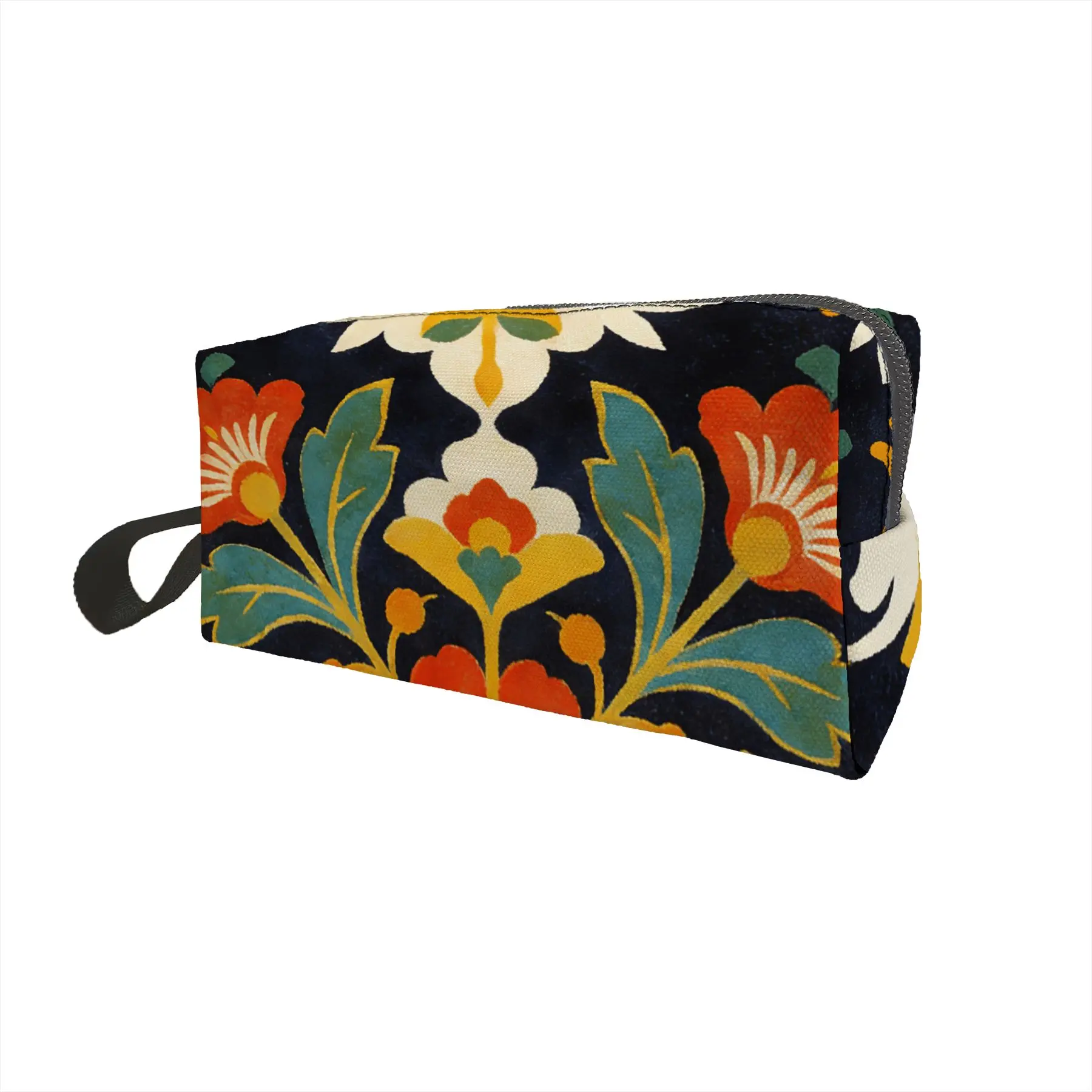 

1pc Vintage Printed Bohemian Pencil case Stationery Bag Handbag Cute Casual Large Capacity Gift