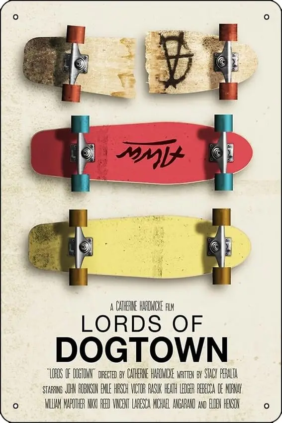 Lords of Dogtown Poster Funny Metal Tin Sign for Home Kitchen Bar Room Garage Decor