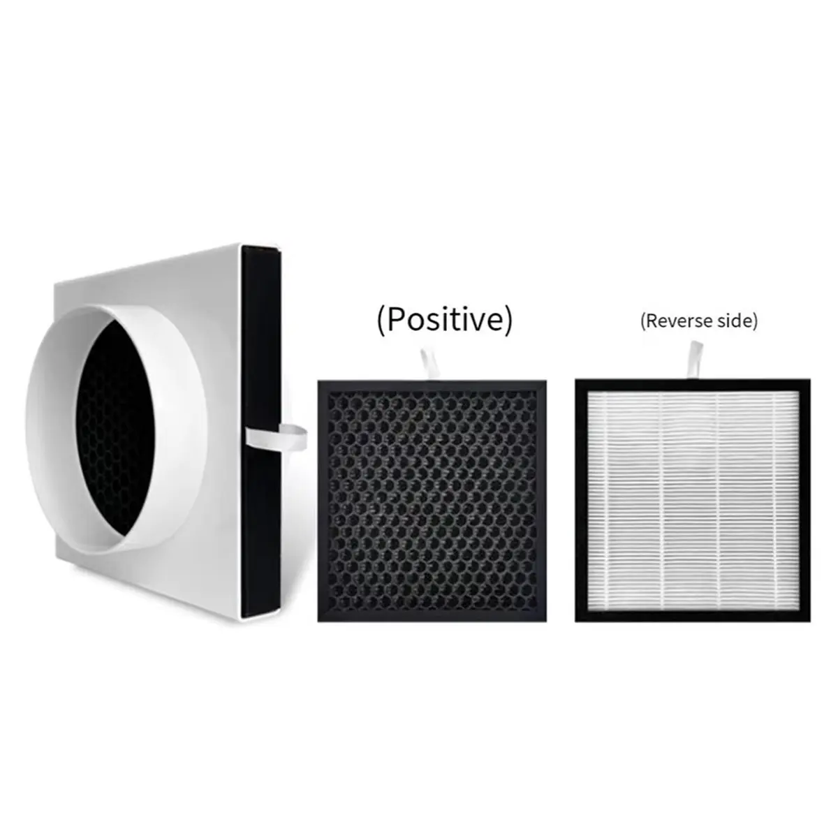 TODAY@BUY@~ Duct Air Filter HEPA Duct Air Filter for PVC and PE Pipes Inline Ducting Box Ventilation Pre- Filter High-Efficiency