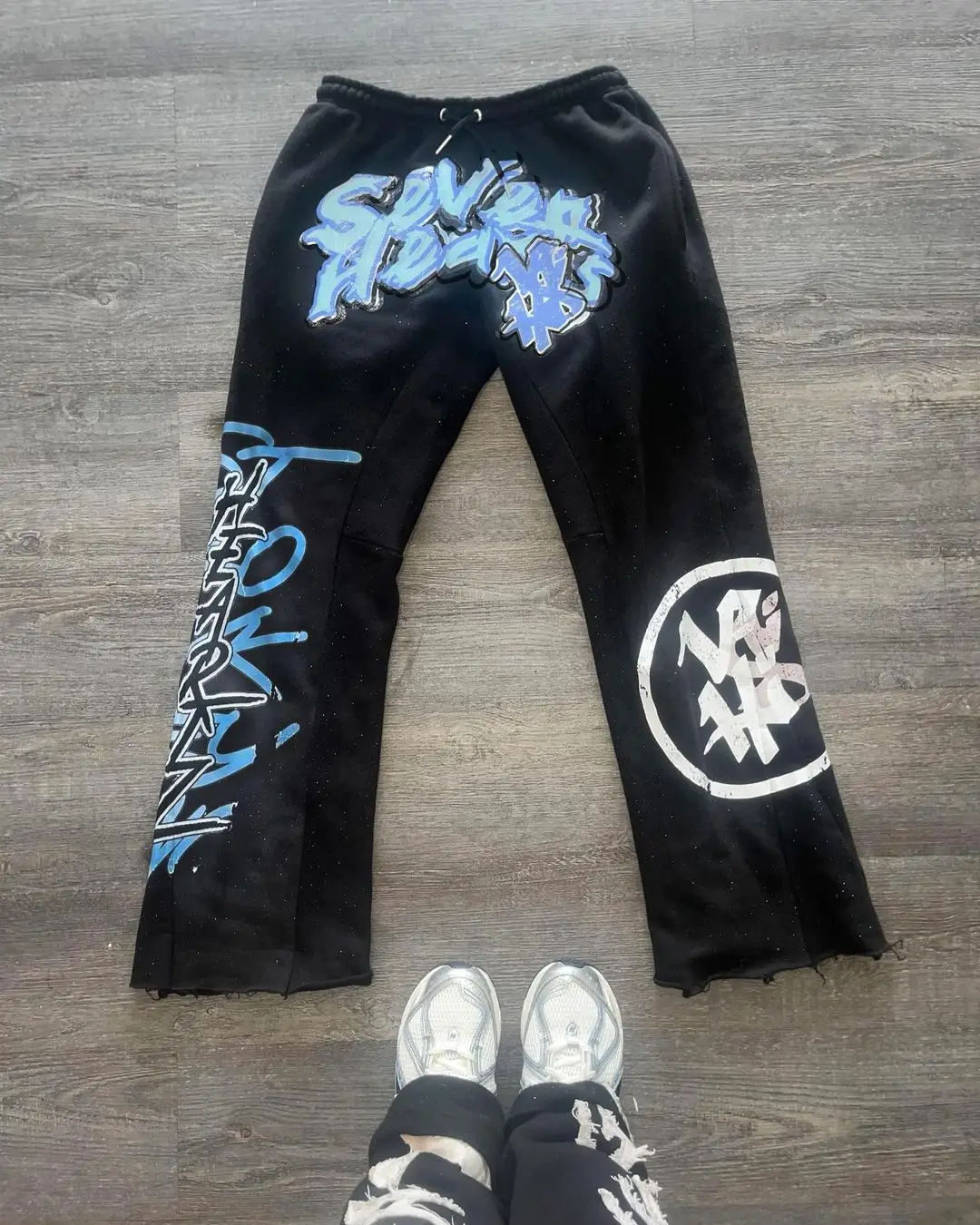 Calça de moletom casual dos homens, retrô Y2K Street Hip Hop, reta Harajuku streetwear, roupa de rua alta, verão