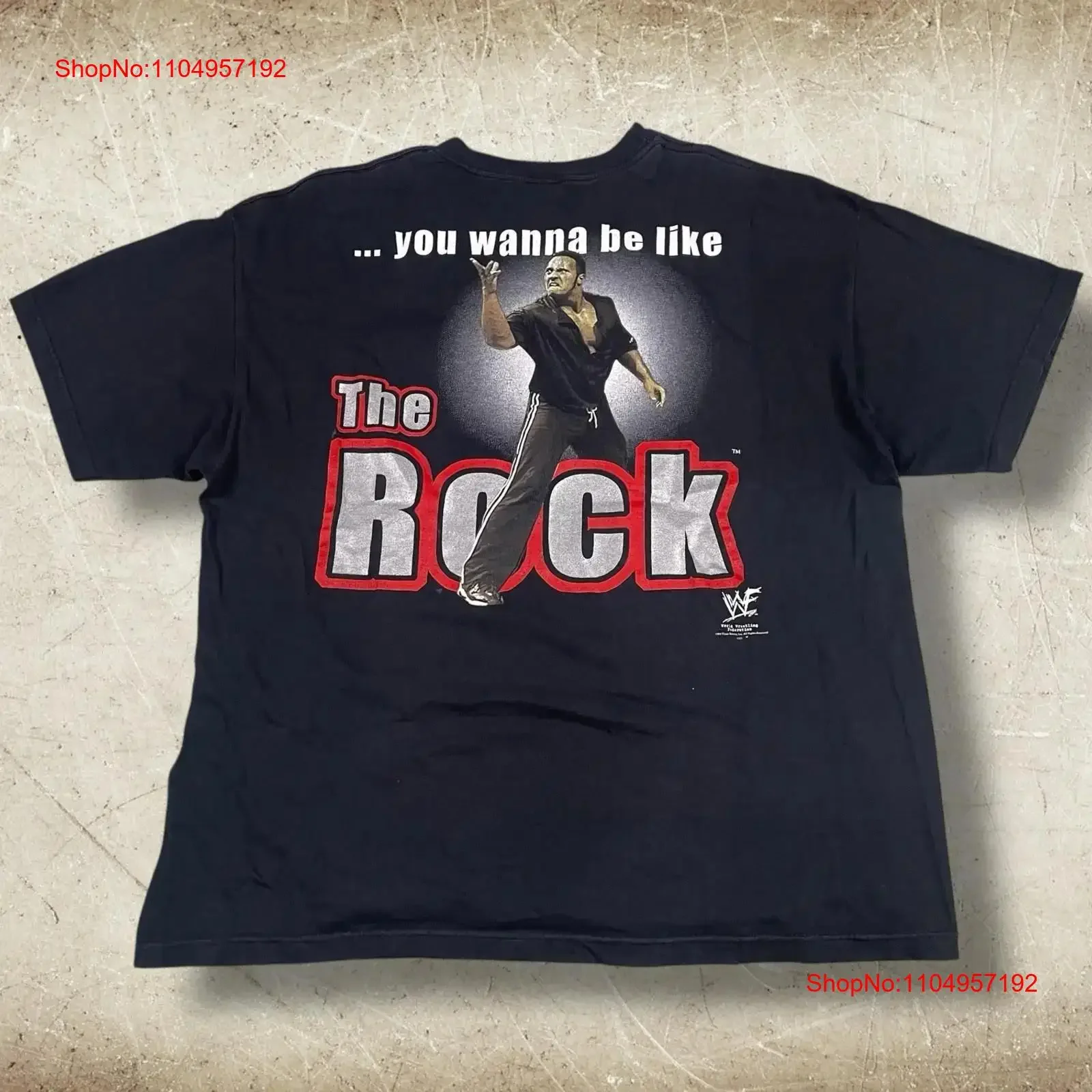 Винтажная футболка WWF The Rock You Wanna Be A Big Shot 1999 года, размер 2XL, винтажная стираная футболка для борьбы, удобная мода