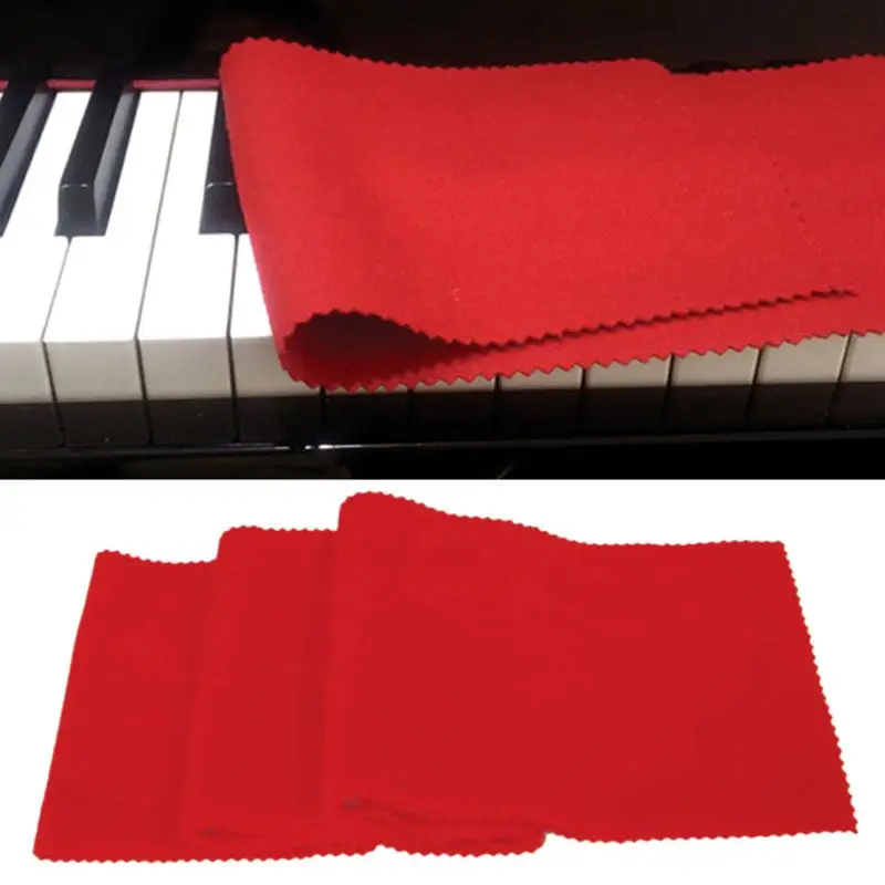 Flannel Piano Keyboard Cover Cloth Washable Anti-Dust Cover for Piano Cleaning Care Piano for Key Dust-proof Cloth No Fa