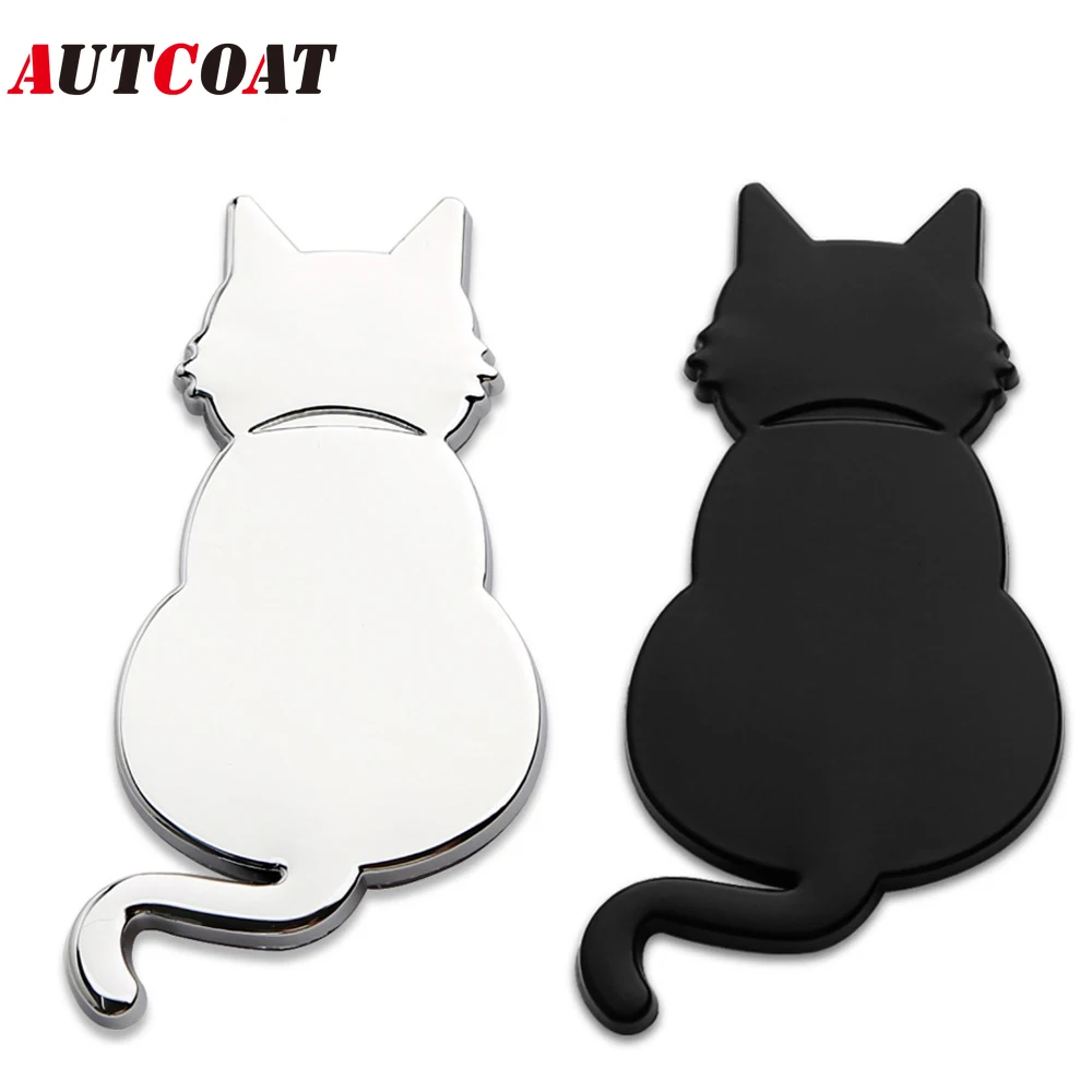 

1 шт. 3D металлическая наклейка на автомобиль, металлический значок-эмблема с котом, самоклеящаяся, для универсальных автомобилей, мотоциклов, декоративная