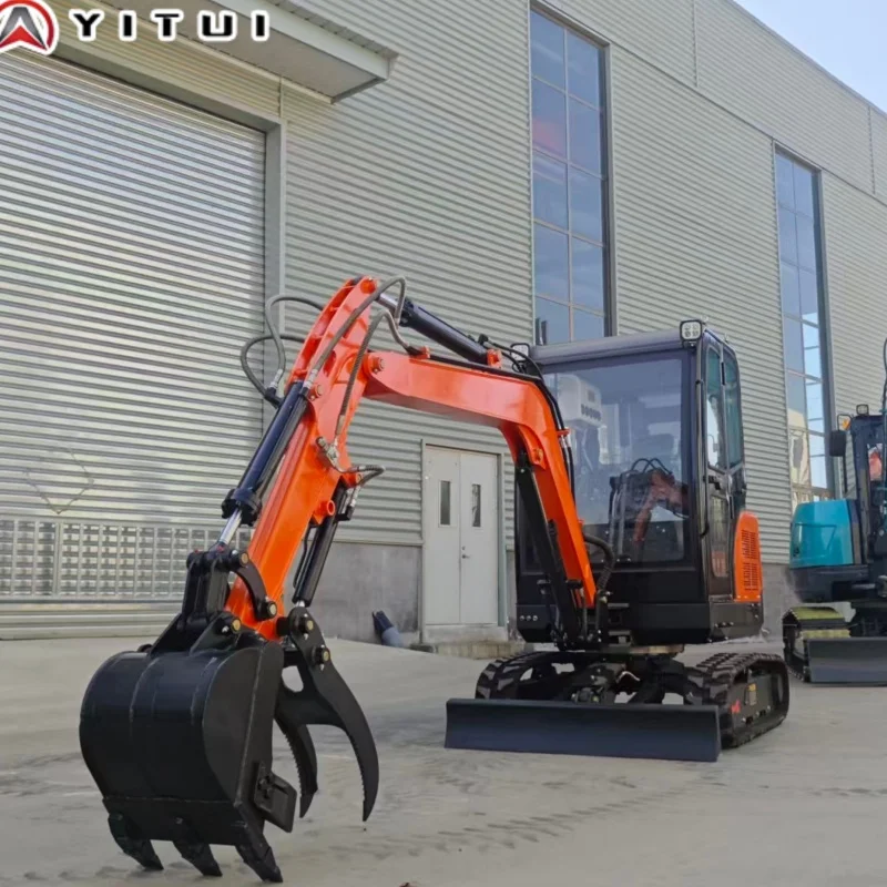 Customized Mini Excavator Small Digger with Hydraulic System for Garden Construction Farm & Landscape Projects - view 6