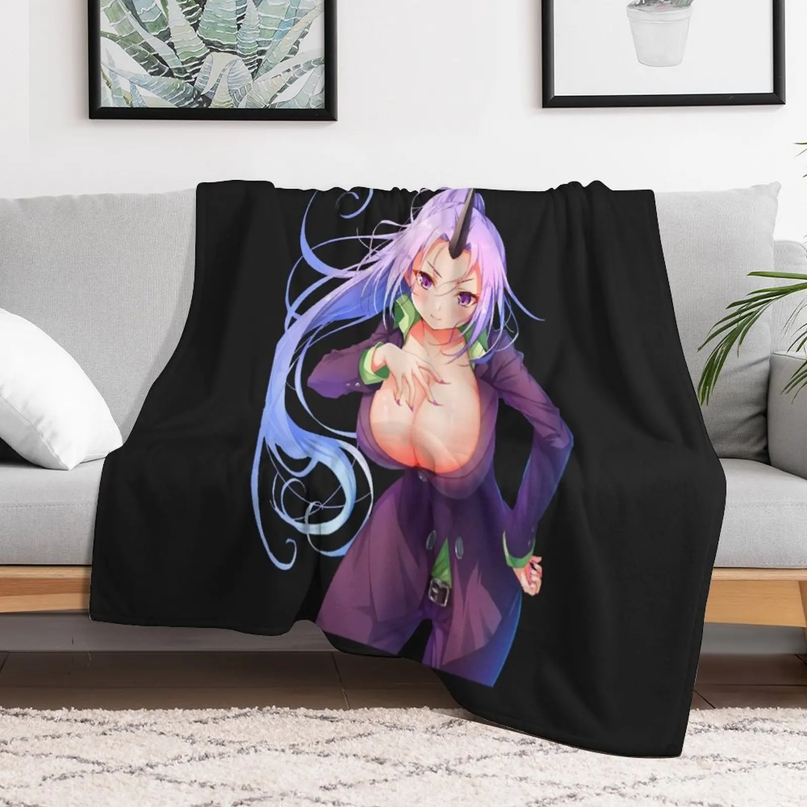 

Shion sexy hentai anime 1 Throw Blanket funny gift Furrys Heavy Beach Blankets
