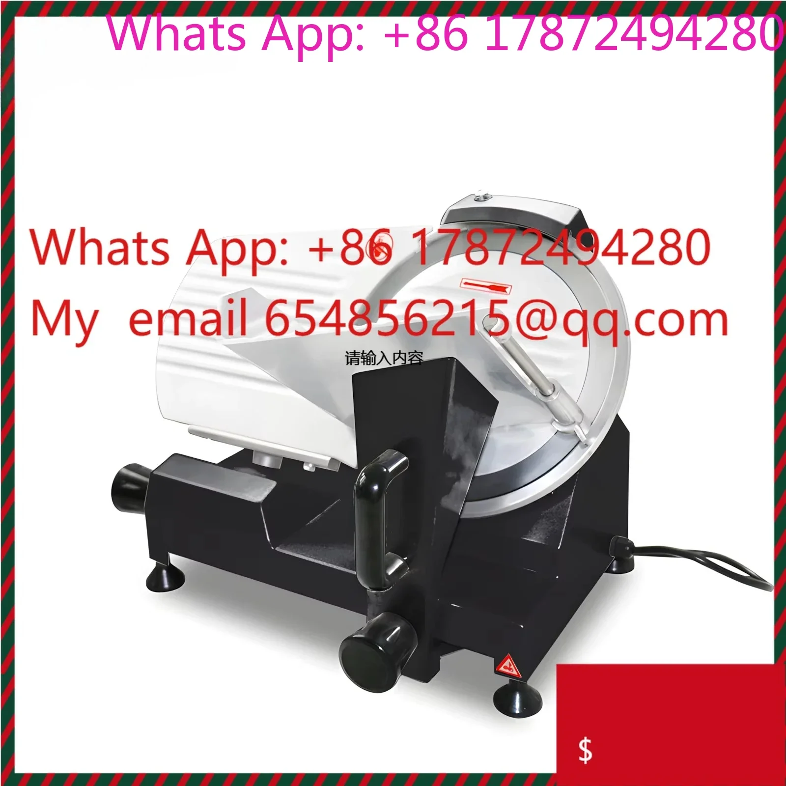 New Condition Automatic Food Slicer Frozen Meat Cutting Machine Commercial Supermarket Customizable Color