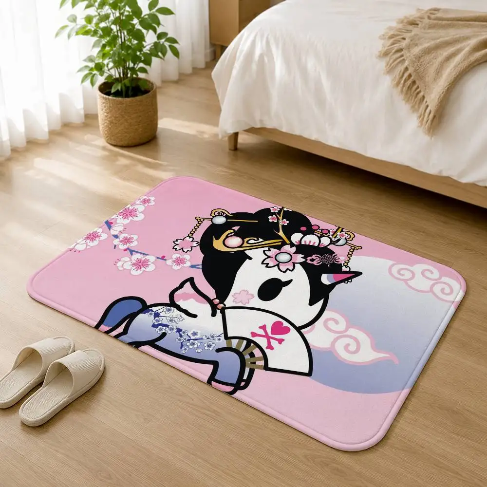 T-Tokidoki-s Cute U-Unicorno-S Short Plush Rug Carpet mat Machine Washable Soft Comfortable Anti‑Slip Floor Mat Home Decor