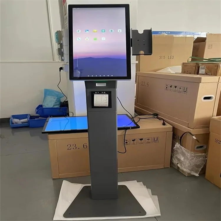 سطح المكتب غير المراقبة اللمس التلقائي للوجبات السريعة الطلب الذاتي الدفع Pos محطة كشك الخدمة الذاتية 21.5 بوصة مطعم #4