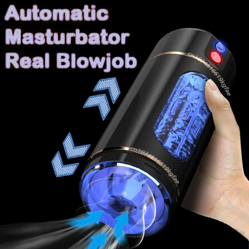 Automatic Male Masturbator Sucking Vibration Penis Blowjob Masturbation Machine Vagina Pocket Pussy Adult Goods Sex Toys for Men