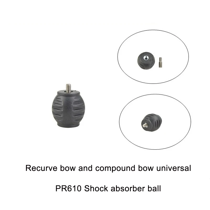 1Pc Archery Bow Balance Bar Stabilizer Ball Counterweight Shock Absorber  For Compound Recurve Bow Damper Hunting Accessories