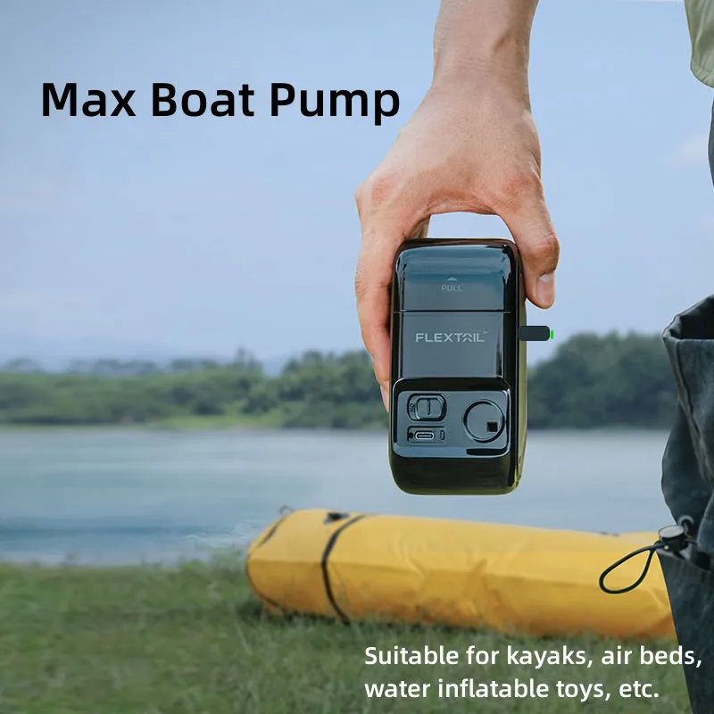 Flextail Max Boat Pump Portable Outdoor Camping Electric Inflator Type-C Charging For Kayak Air Mattress Boat