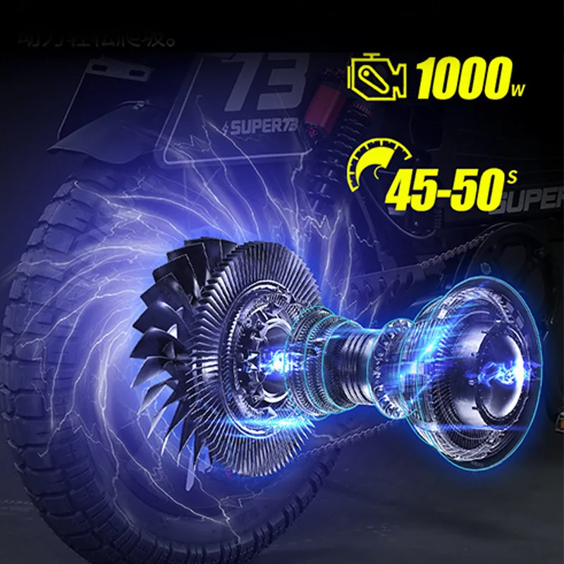 1000W SUPER73 Off-road Electric Bicycle Fat Tire Top Speed 45km/h QLKJ