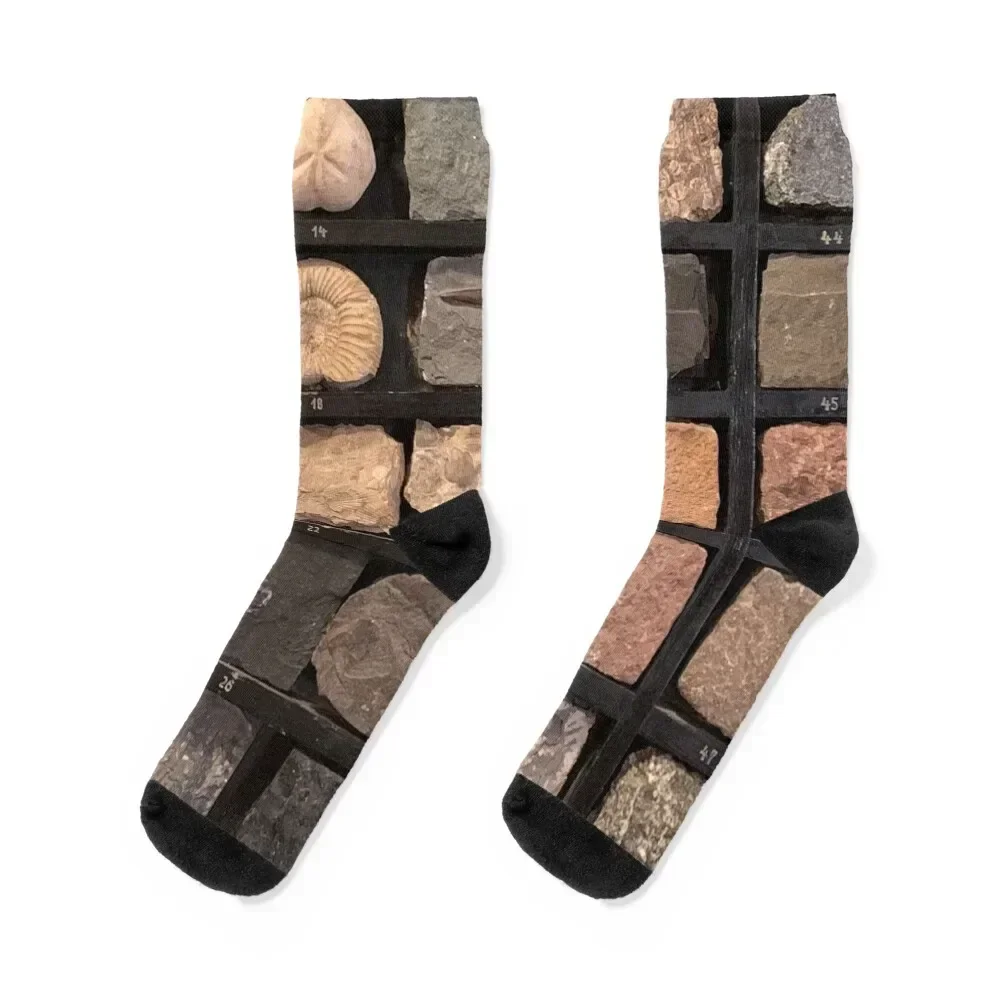 

Geological Rock Samples from a School Socks christmas gift compression kawaii Non-slip Women Socks Men's